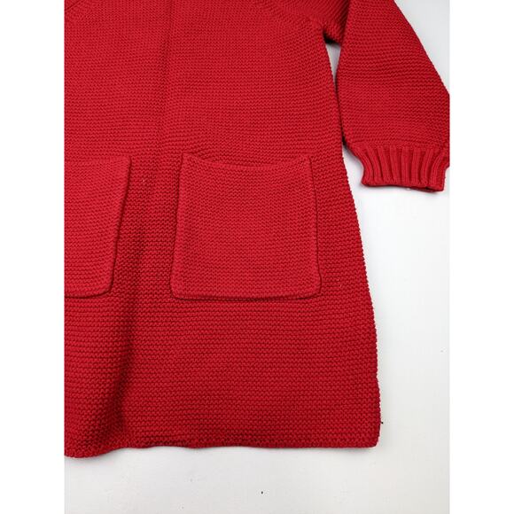 Hanna Andersson Red Sweater Dress Youth 4 - Picture 2 of 4